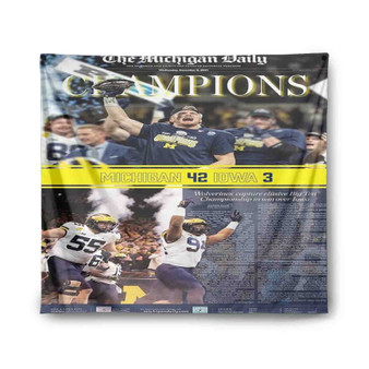 The Michigan Daily Champion Indoor Wall Polyester Tapestries