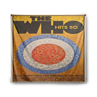 The Who Hits 50 Indoor Wall Polyester Tapestries