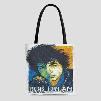 Bob Dylan And His Band Polyester Tote Bag AOP