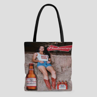 Budweiser Beer Poster Girl Polyester Tote Bag AOP