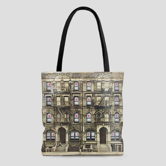 Led Zeppelin Physical Graffiti 1975 Polyester Tote Bag AOP