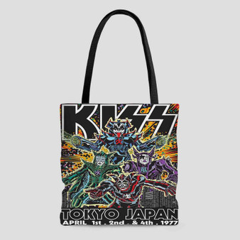 Kiss Tokyo Japan Polyester Tote Bag AOP