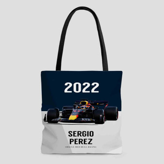 Sergio Perez F1 Red Bull Racing Polyester Tote Bag AOP