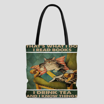 That s What I Do I Read Books Polyester Tote Bag AOP