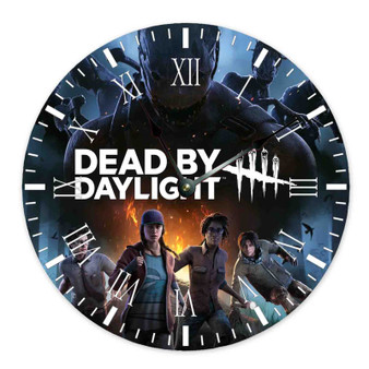 Dead by Daylight Round Non-ticking Wooden Wall Clock
