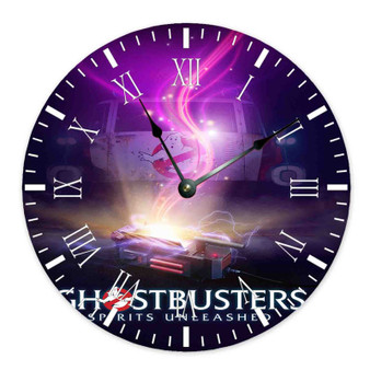 Ghostbusters Spirit Unleashed Round Non-ticking Wooden Wall Clock