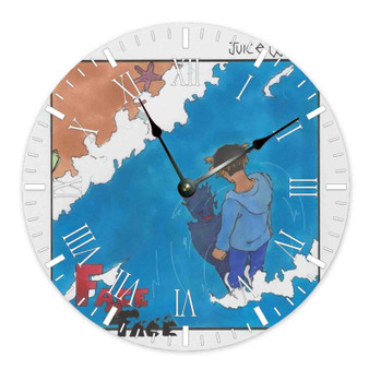 Juice WRLD Face 2 Face Round Non-ticking Wooden Wall Clock