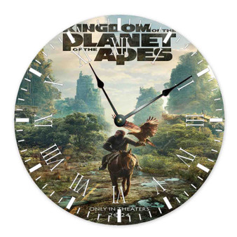 Kingdom of the Planet of the Apes Round Non-ticking Wooden Wall Clock