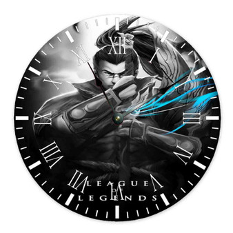 League of Legends Round Non-ticking Wooden Wall Clock