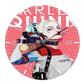Harley Quinn Suicide Squad Round Non-ticking Wooden Wall Clock
