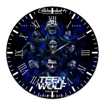 Teen Wolf Round Non-ticking Wooden Wall Clock