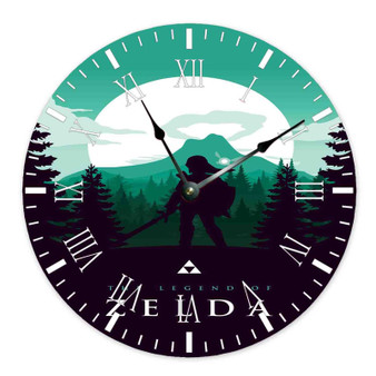 The Legend Of Zelda Art Round Non-ticking Wooden Wall Clock