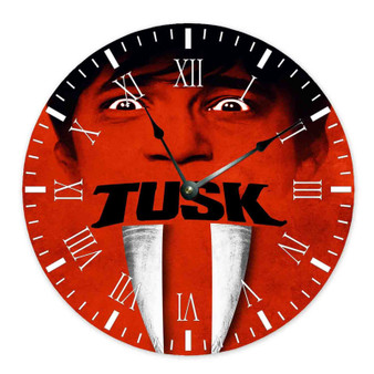 Tusk Movie Round Non-ticking Wooden Wall Clock
