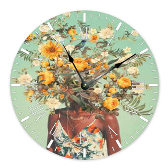 You Loved Me a Thousand Summer Round Non-ticking Wooden Wall Clock