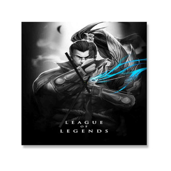 League of Legends Square Silent Scaleless Wooden Wall Clock