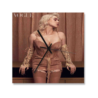 Billie Eilish Vogue Square Silent Scaleless Wooden Wall Clock