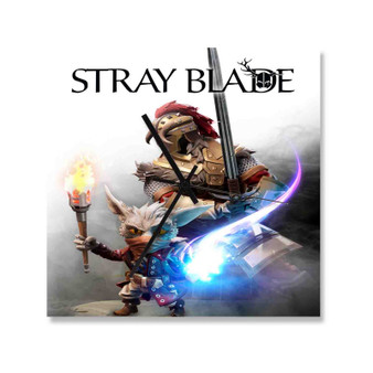 Stray Blade Square Silent Scaleless Wooden Wall Clock