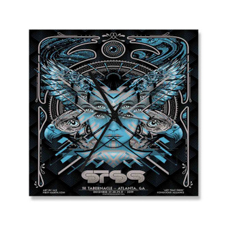 STS9 Tabernacle Atlanta Square Silent Scaleless Wooden Wall Clock