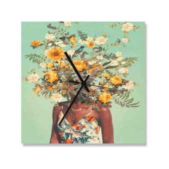 You Loved Me a Thousand Summer Square Silent Scaleless Wooden Wall Clock