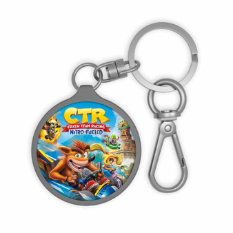 Crash Team Racing Nitro Fueled Keyring Tag Acrylic Keychain With TPU Cover