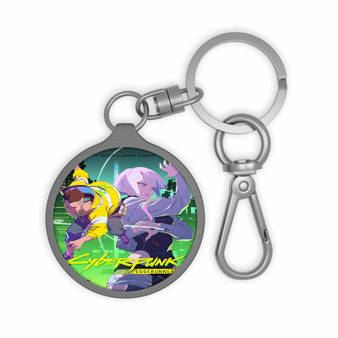 Cyberpunk Edgerunners Keyring Tag Acrylic Keychain With TPU Cover