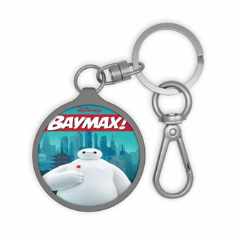 Disney Baymax Keyring Tag Acrylic Keychain With TPU Cover