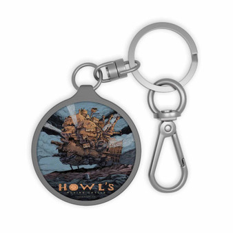 Howls Moving Castle Keyring Tag Acrylic Keychain With TPU Cover