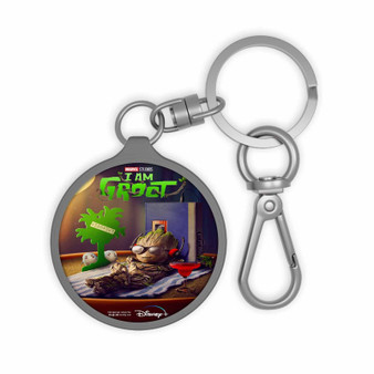 I Am Groot Keyring Tag Acrylic Keychain With TPU Cover