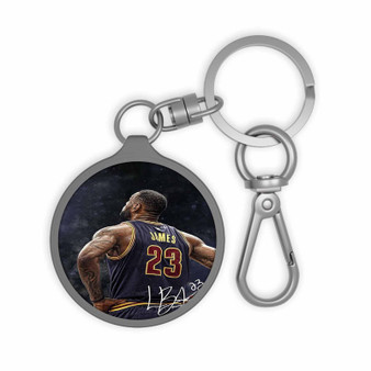 Lebron James Signed Keyring Tag Acrylic Keychain With TPU Cover