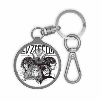 Led Zeppelin Art Keyring Tag Acrylic Keychain With TPU Cover