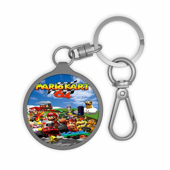 Mario Kart 64 Keyring Tag Acrylic Keychain With TPU Cover