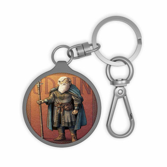 Odin God of Asgard Keyring Tag Acrylic Keychain With TPU Cover