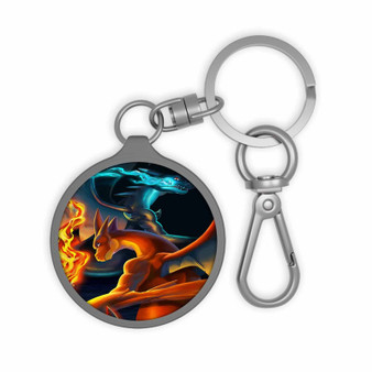 Pokemon Charizard Keyring Tag Acrylic Keychain With TPU Cover