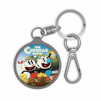 The Cuphead Show Keyring Tag Acrylic Keychain With TPU Cover