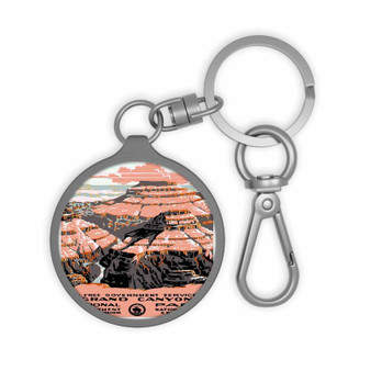 Grand Canyon Park Keyring Tag Acrylic Keychain TPU Cover