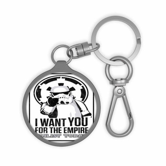 Storntrooper Star Wars I Want You Keyring Tag Acrylic Keychain TPU Cover