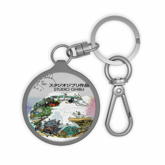 Studio Ghibli Poster Keyring Tag Acrylic Keychain TPU Cover