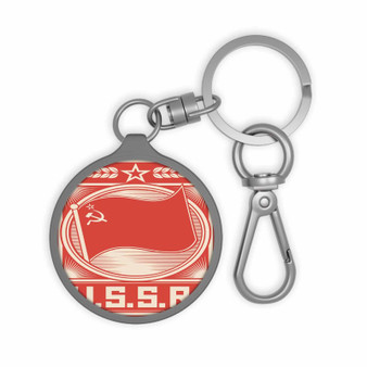 USSR Poster Keyring Tag Acrylic Keychain TPU Cover