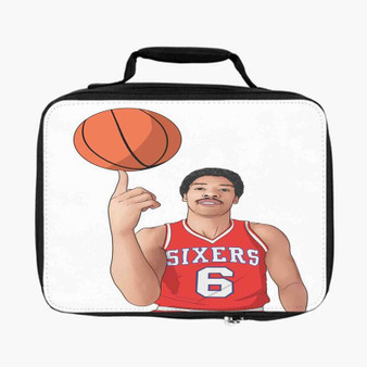 Dr J Julius Erving Basketball Lunch Bag Fully Lined and Insulated