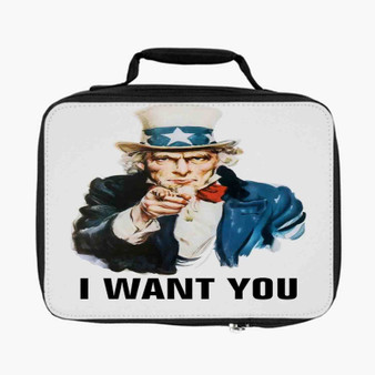 I Want You Poster Lunch Bag Fully Lined and Insulated