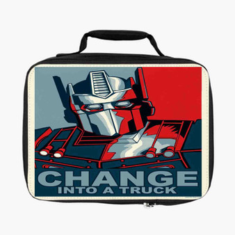 Optimus Prime Poster Lunch Bag Fully Lined and Insulated