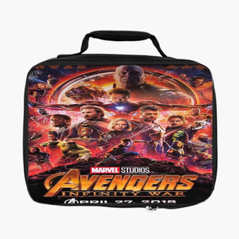 Avengers Infinity War Poster Signed By Cast Lunch Bag With Fully Lined and Insulated