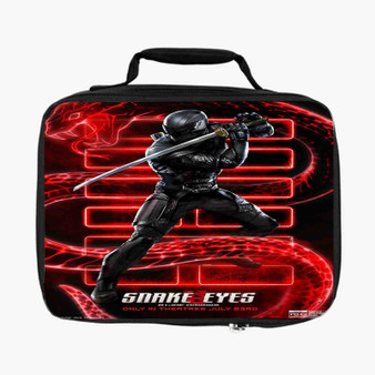 Snake Eyes G I Joe Origins Poster Lunch Bag With Fully Lined and Insulated