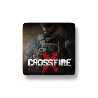 Crossfire X Porcelain Magnet Square