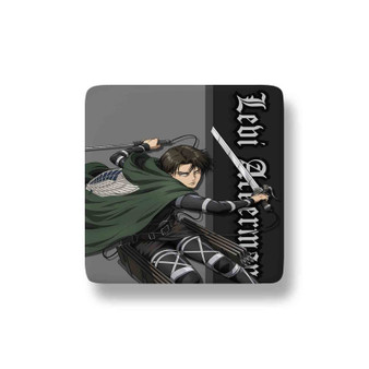 Levi Ackerman Attack on Titan The Final Season Porcelain Magnet Square