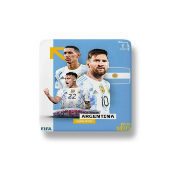 Argentina World Cup 2022 Porcelain Refrigerator Magnet Square