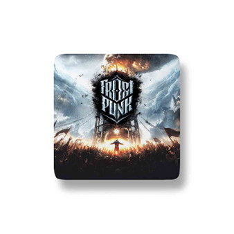 Frostpunk Console Edition Porcelain Refrigerator Magnet Square