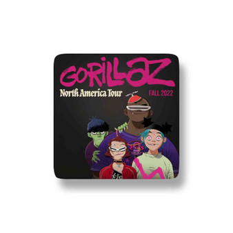 Gorillaz Fall Tour 2022 Porcelain Refrigerator Magnet Square