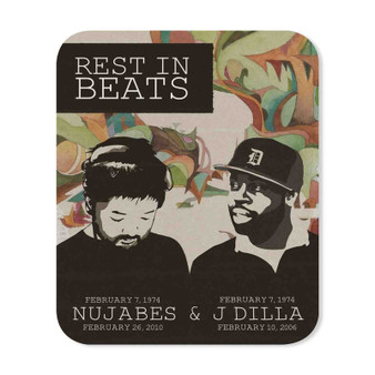 Nujabes and J Dilla Rest In Beats Rectangle Gaming Mouse Pad