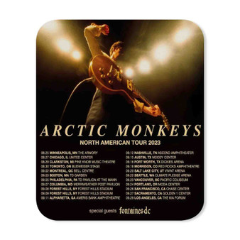 Arctic Monkeys 2023 Tour Rectangle Gaming Mouse Pad Rubber Backing